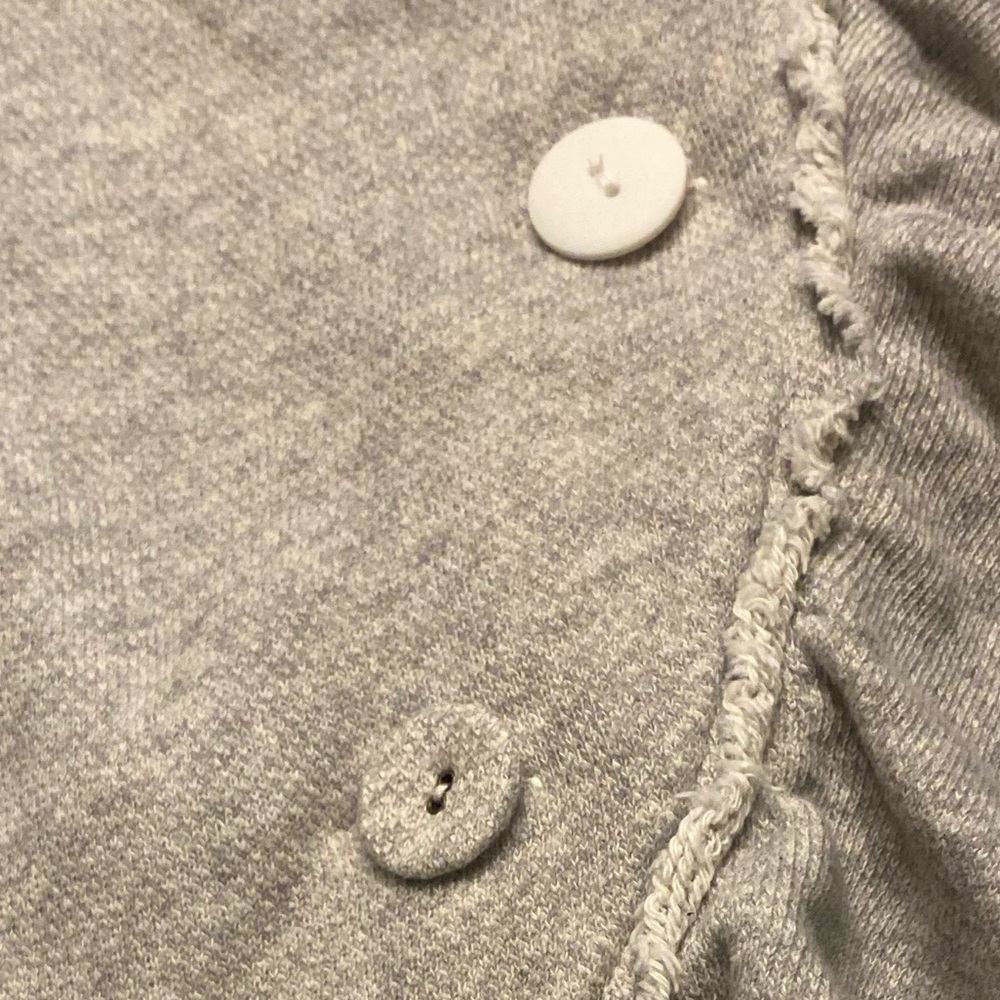 Sundance Light Gray Ruffle Knit jacket/Sweater - Picture 7 of 7
